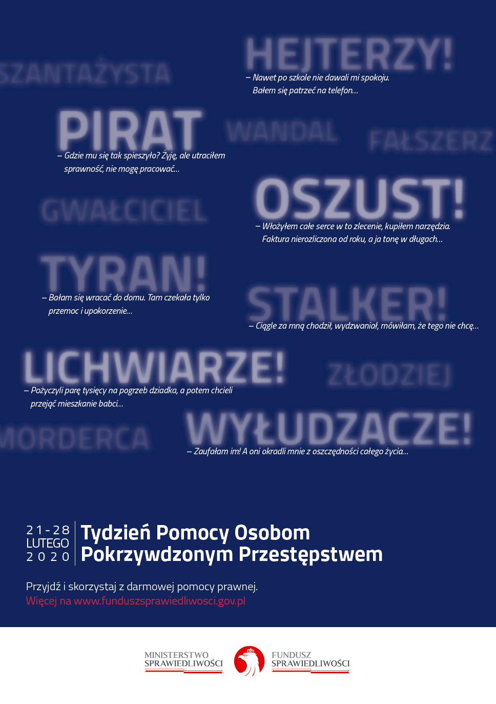 Plakat, Tydzień Ofiar, 2020