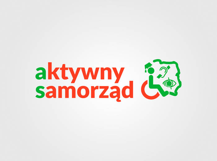 Logo Aktywny samorząd_w kolorze czerwonym i zielonym