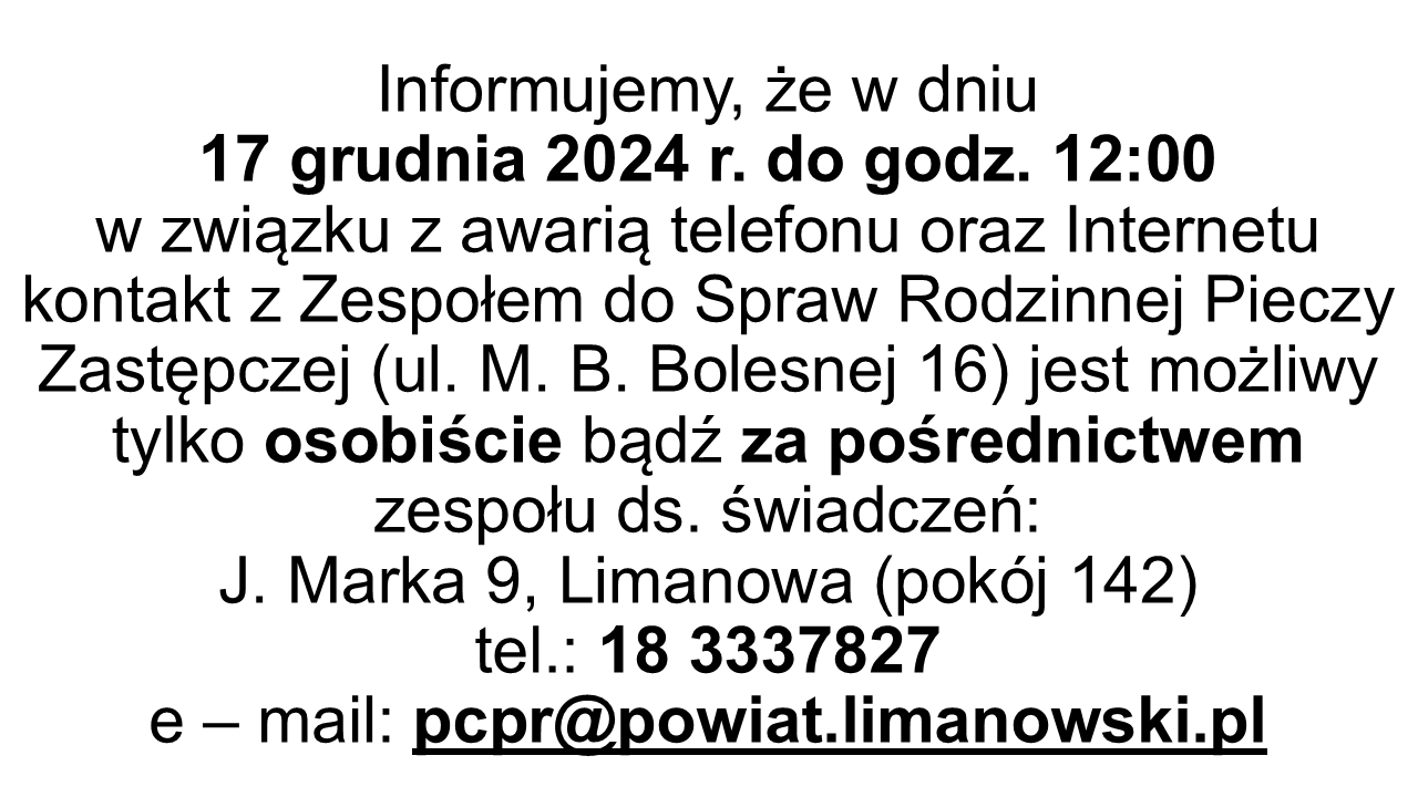 Informacja o awarii telefonu całość tekstu zawarta w treści posta