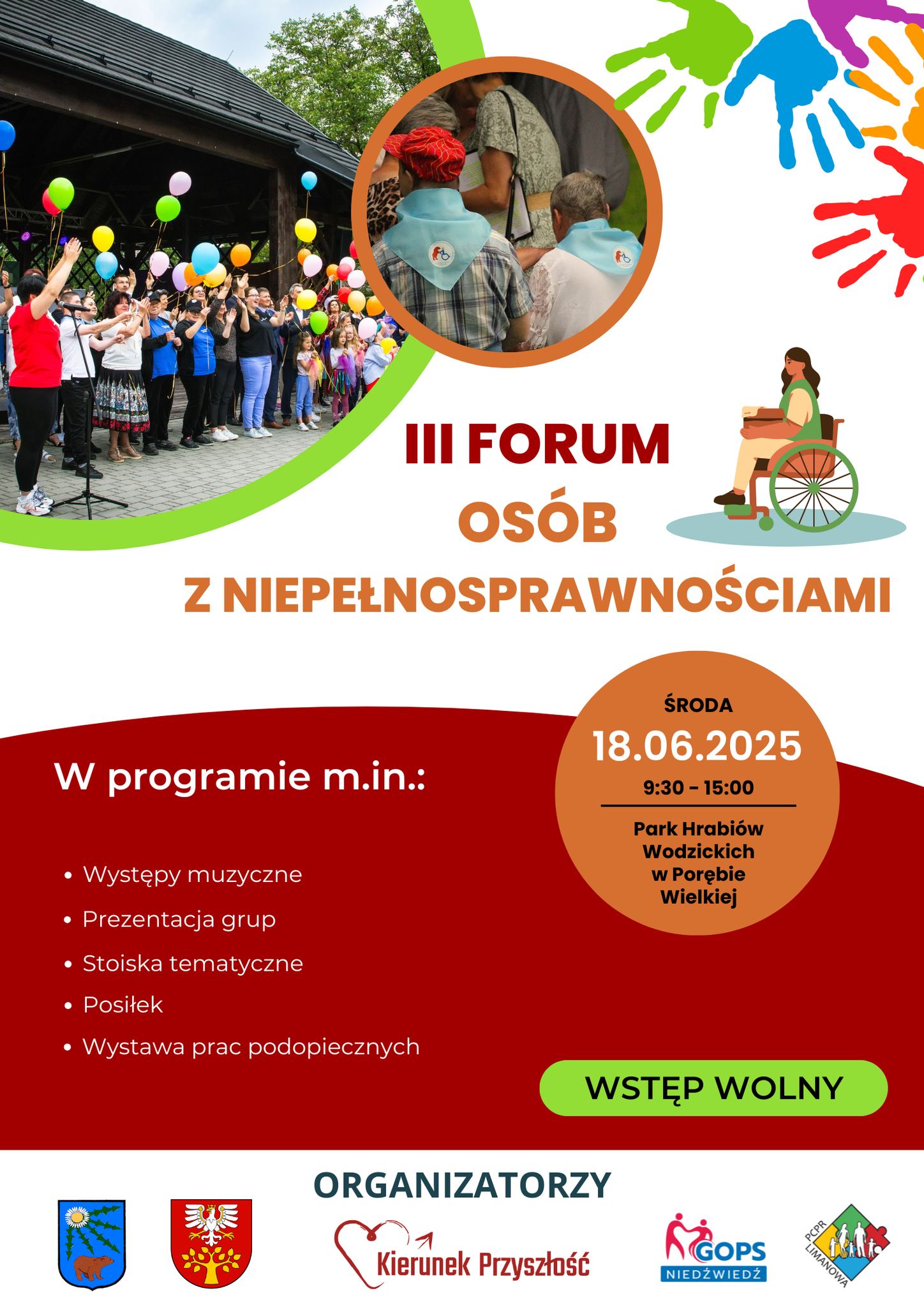 Plakat III FORUM OSÓB Z NIEPEŁNOSPRAWNOŚCIAMI