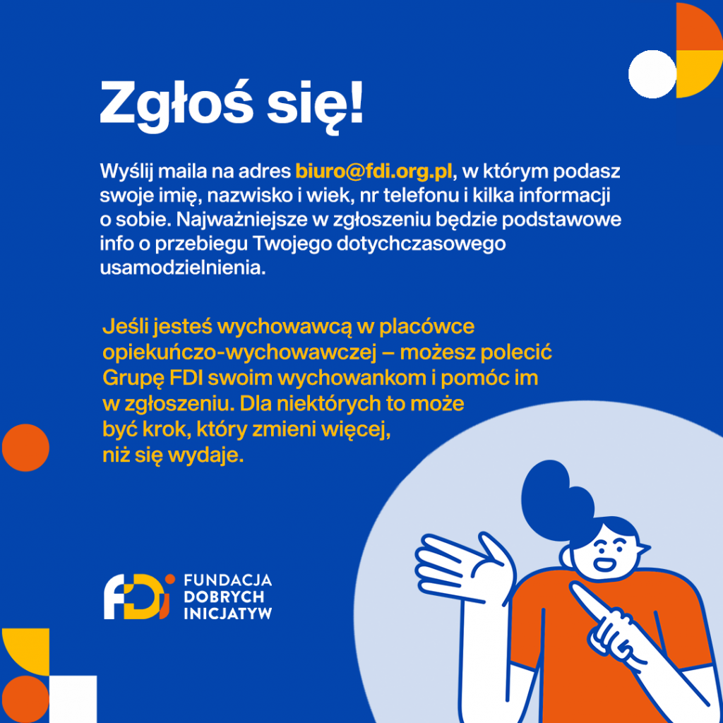 Grupa Wsparcia dla usamodzielnianych z instytucjonalnej pieczy zastępczej